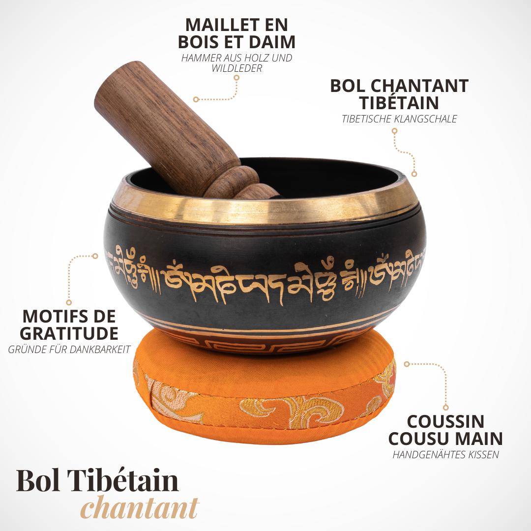 Bol Tibétain Fait à la Main en Provenance du Népal - Méditation et Relaxation