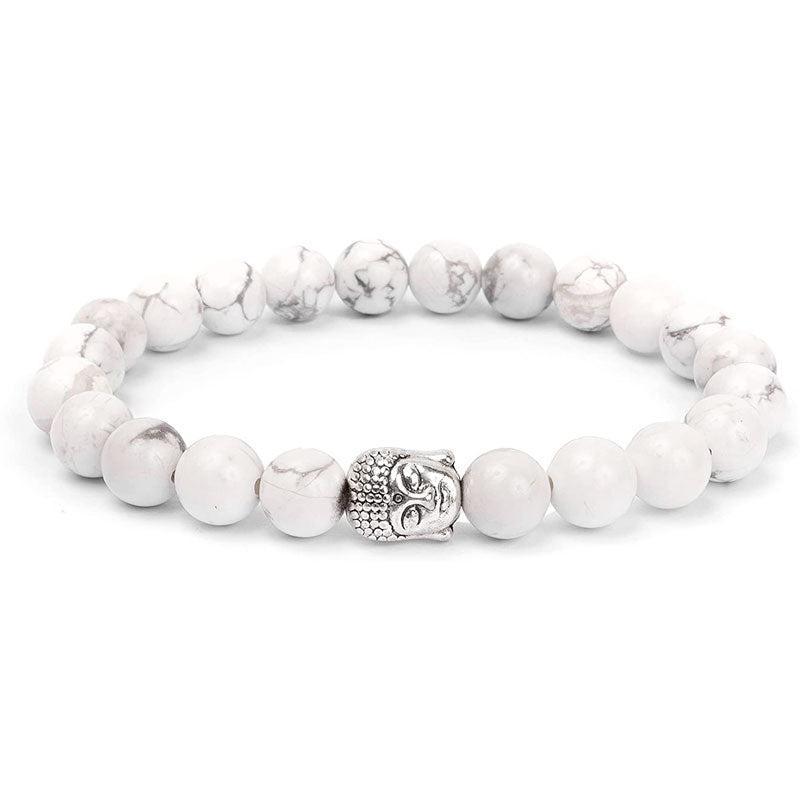 Bracelet Bouddha en Howlite