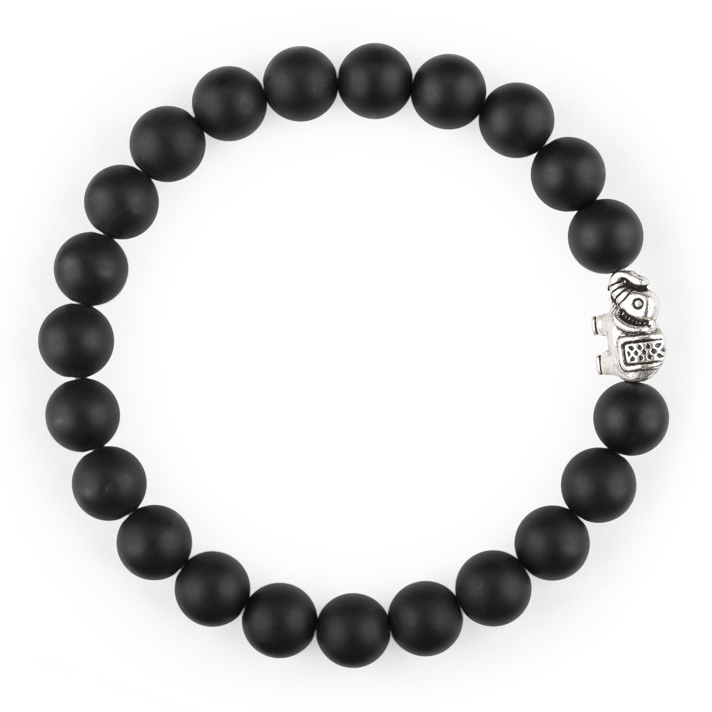 Bracelet Ganesh en Onyx Noir