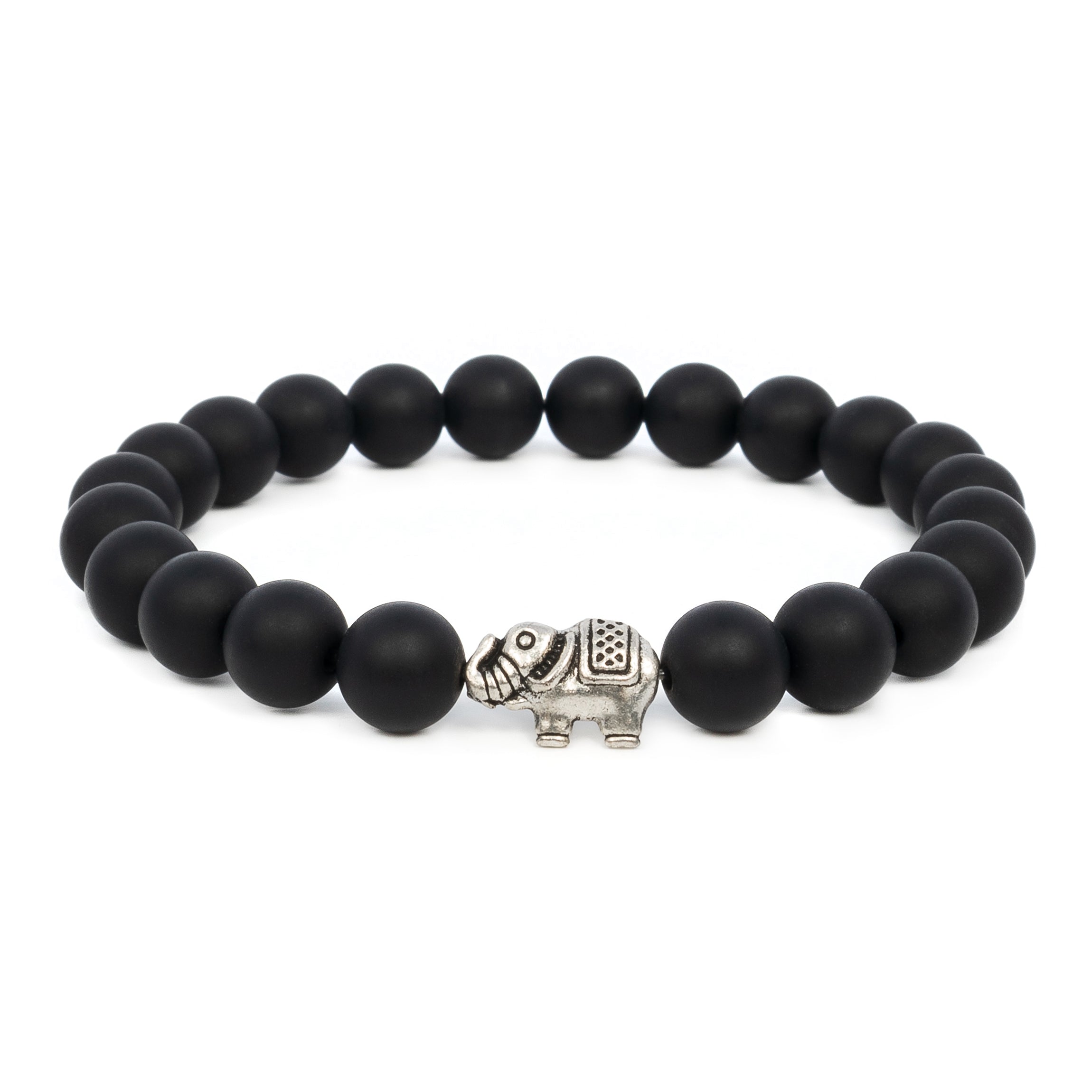 Bracelet Ganesh en Onyx Noir