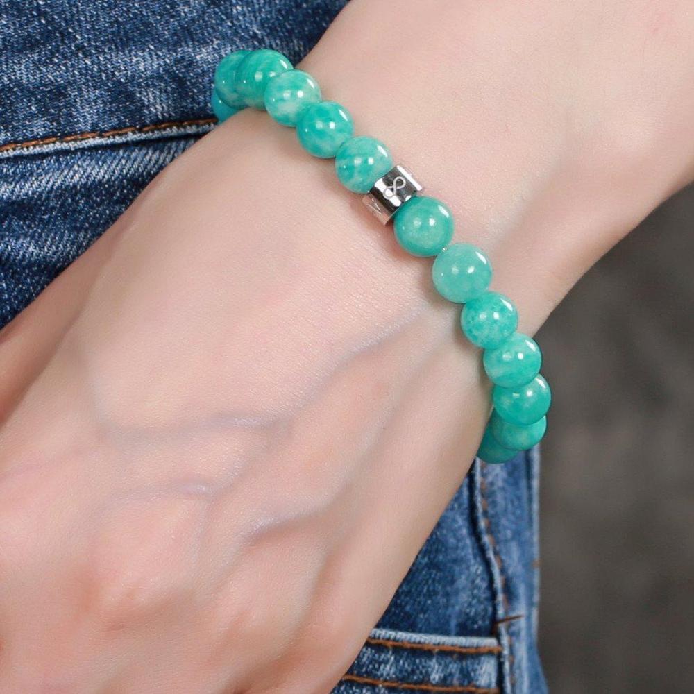 Bracelet «Gestion Des Emotions» en Amazonite du Brésil