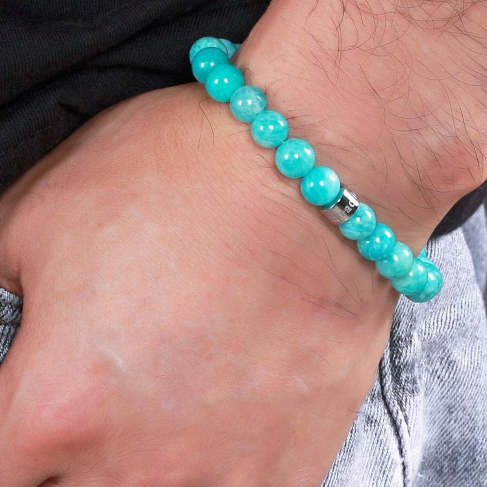 Bracelet «Gestion Des Emotions» en Amazonite du Brésil