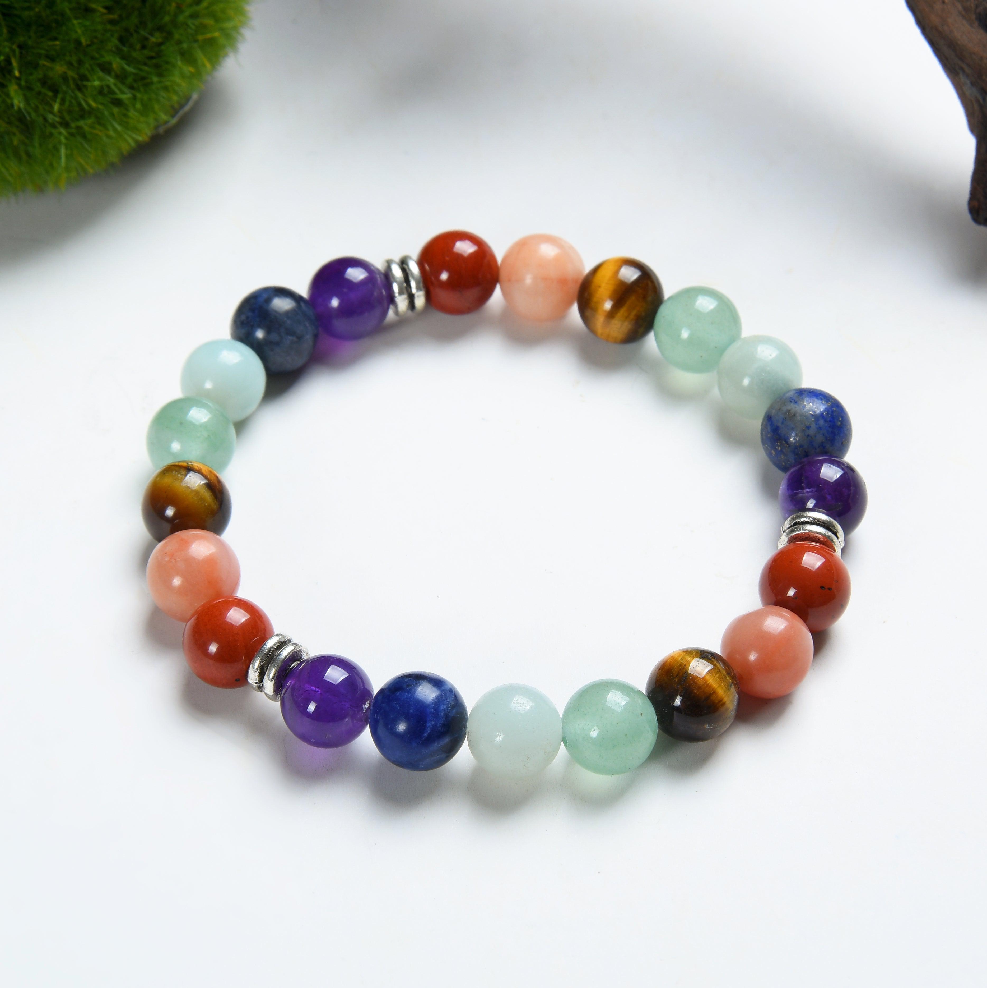 Bracelet Triple des 7 Chakras en Pierres Naturelles – Équilibre Énergétique et Harmonie Intérieure - version 2