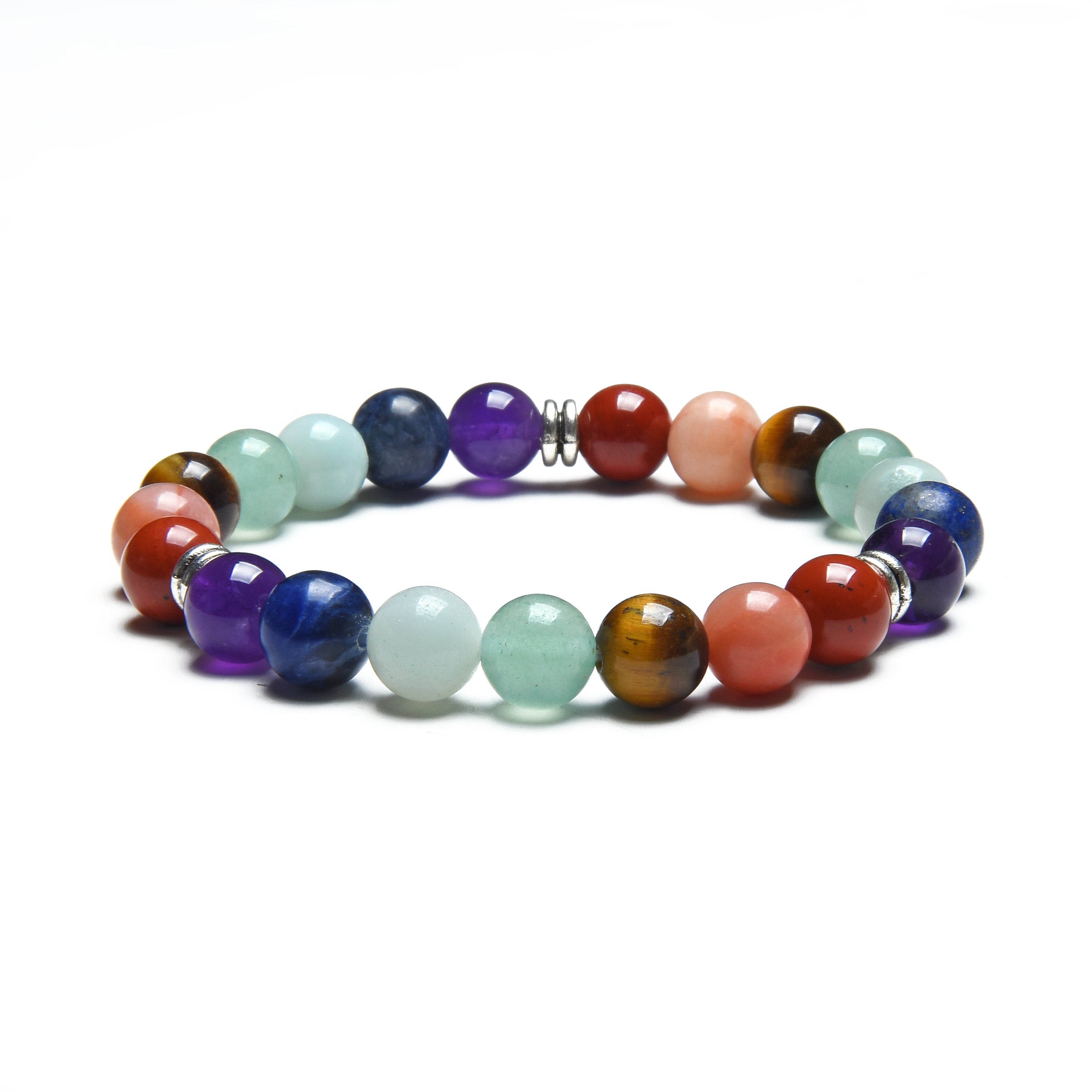 Bracelet Triple des 7 Chakras en Pierres Naturelles – Équilibre Énergétique et Harmonie Intérieure - version 2