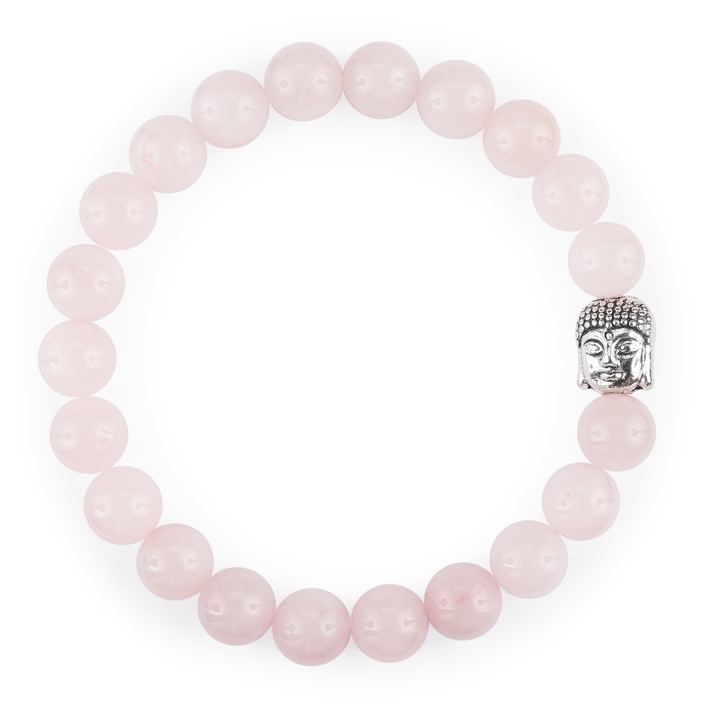 Bracelet bouddha en Quartz Rose