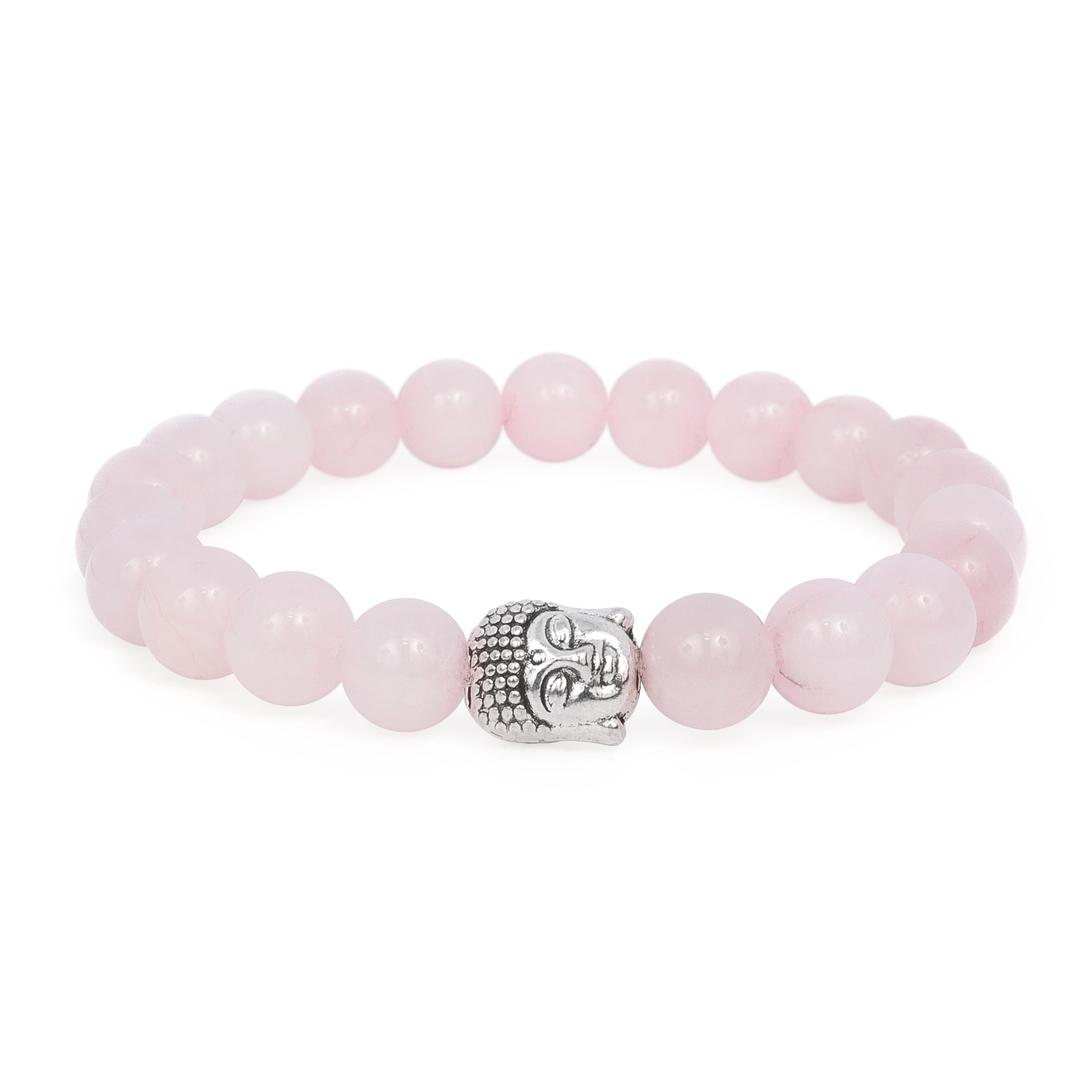 Bracelet bouddha en Quartz Rose