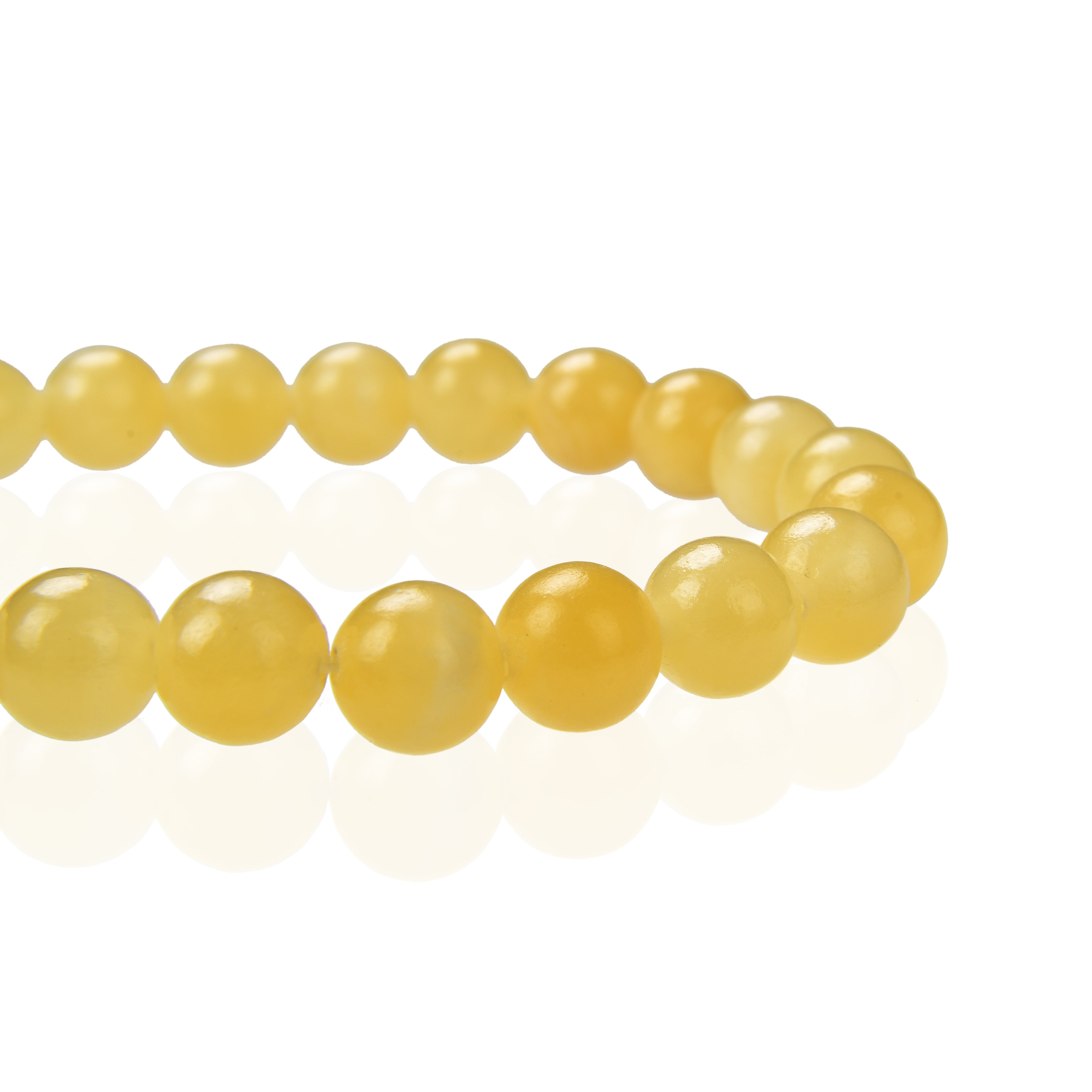 Bracelet en Calcite Jaune - Énergie, Confiance en soi et Joie de Vivre