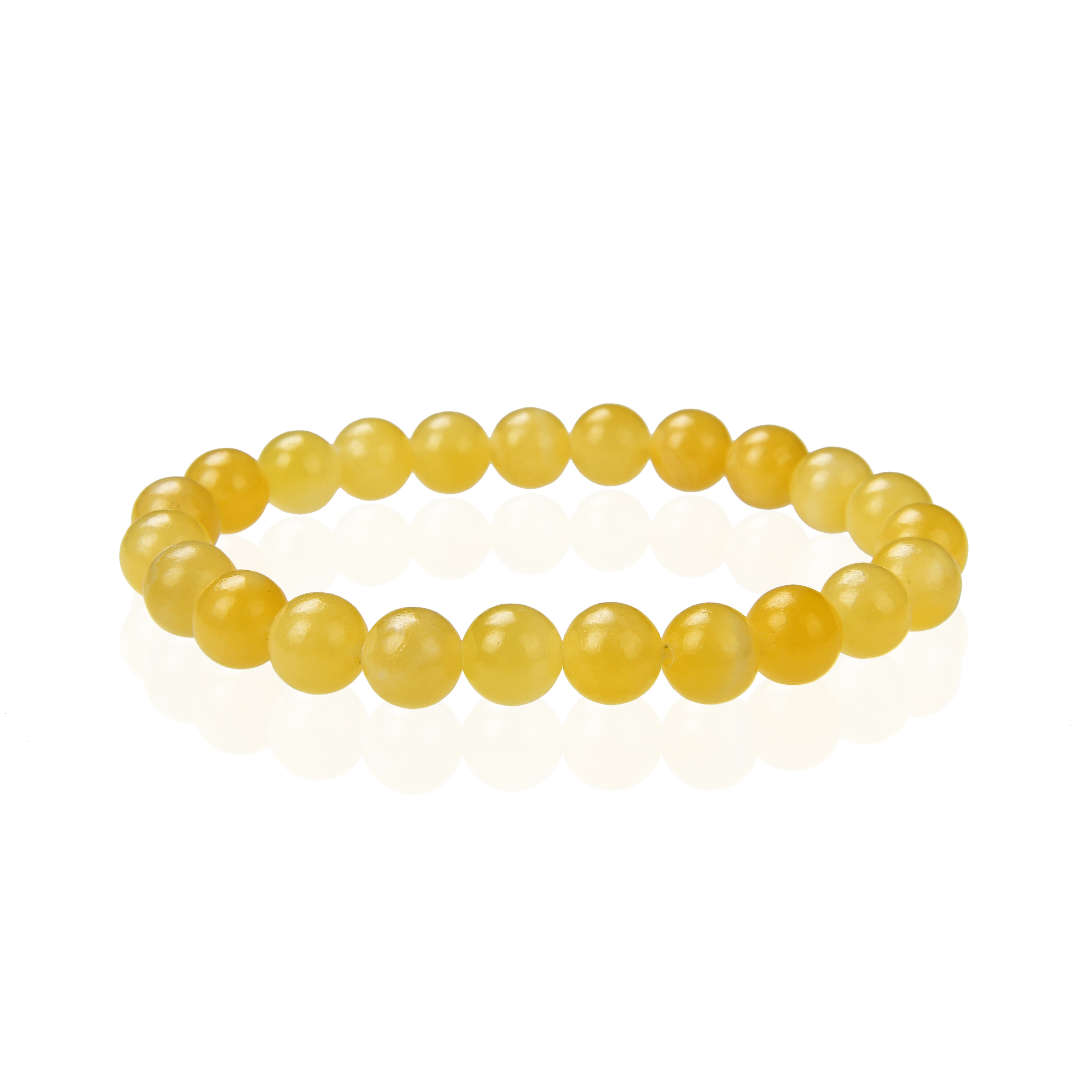 Bracelet en Calcite Jaune - Énergie, Confiance en soi et Joie de Vivre