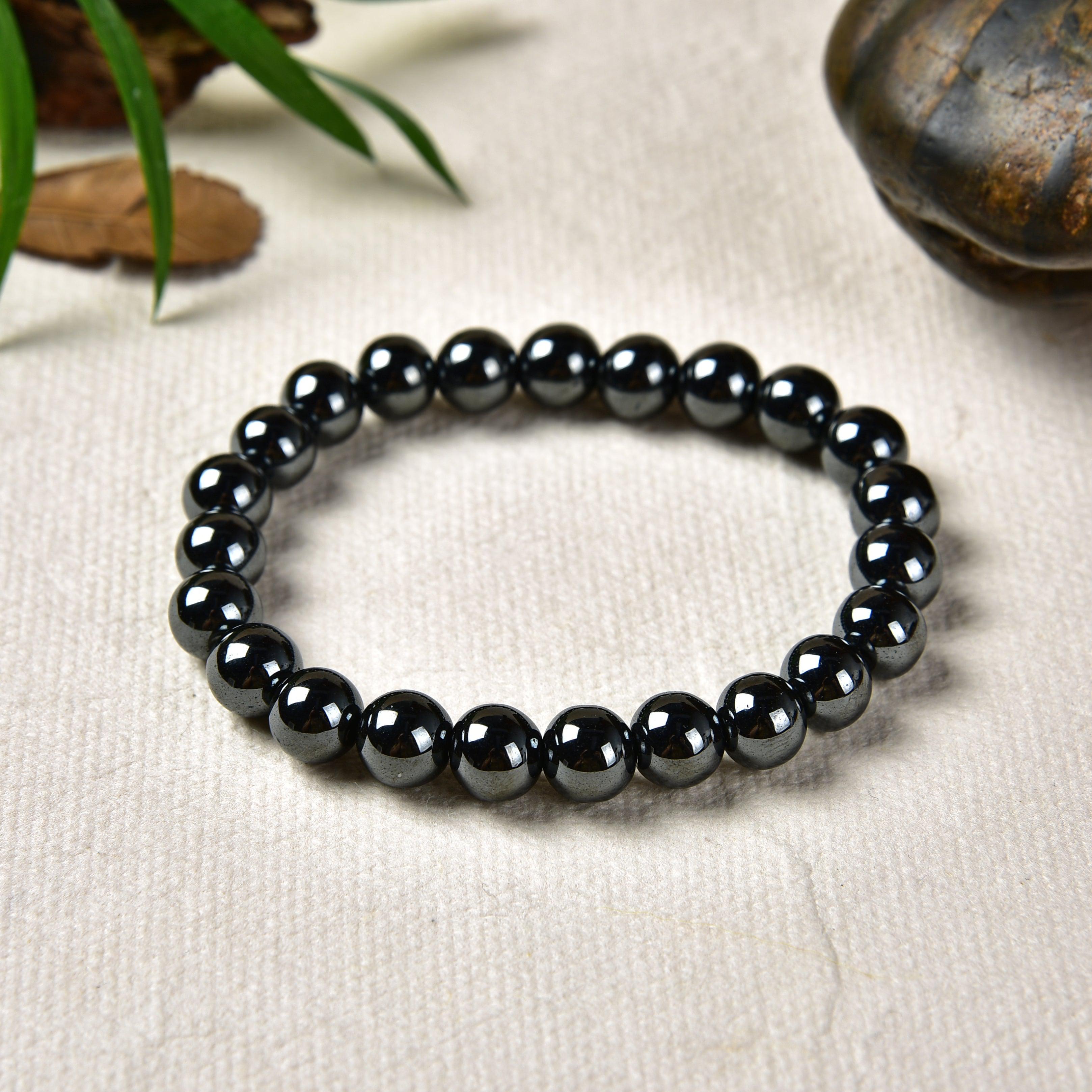 Bracelet en Hématite Naturelle - Bijou Énergétique pour Ancrage et Harmonie