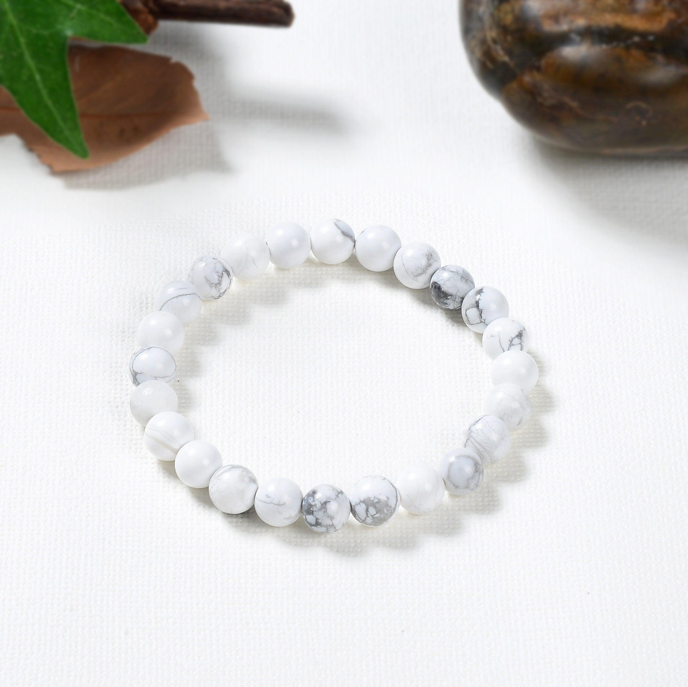 Bracelet en Howlite - Bijou Apaisant de Qualité Supérieure