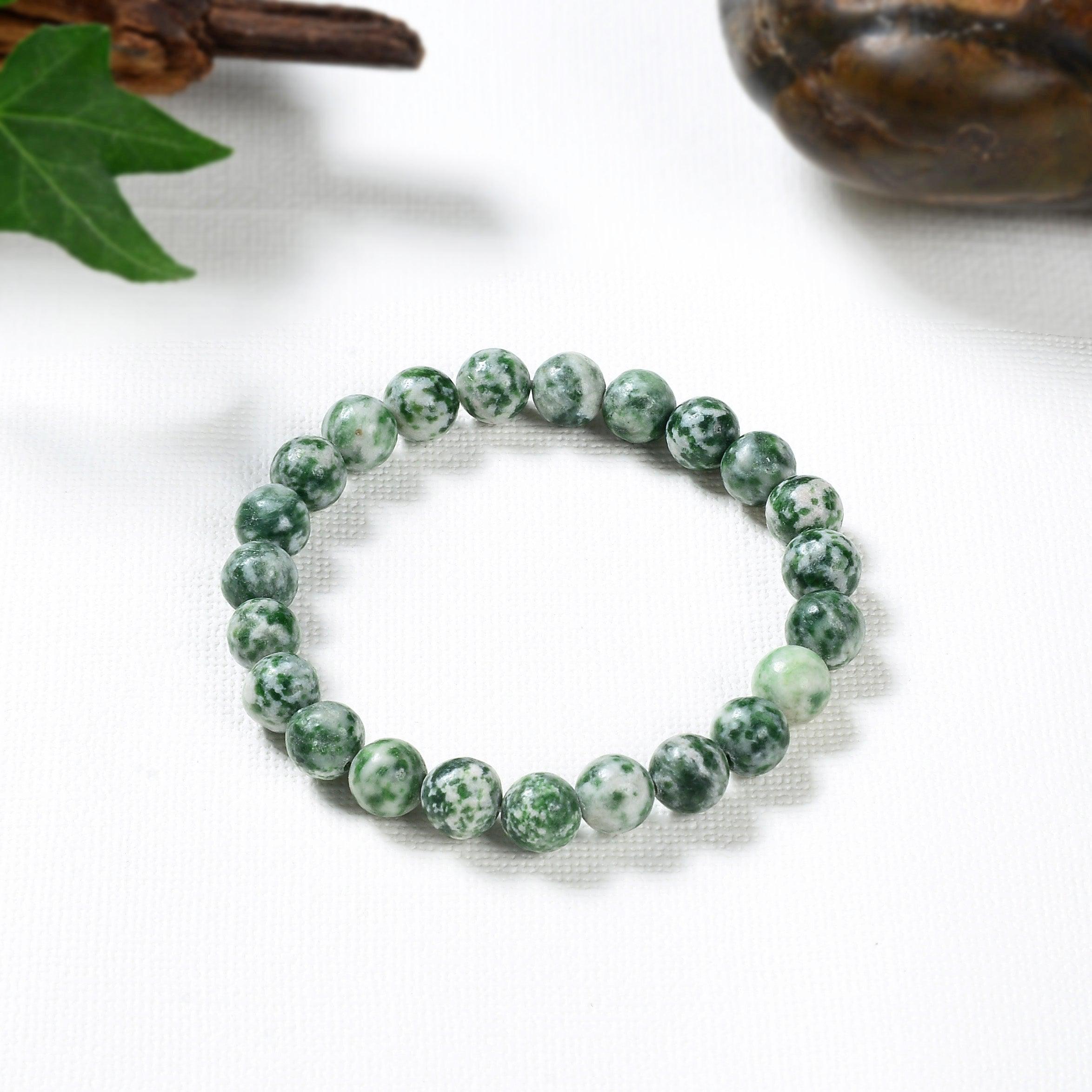 Bracelet en Jasper Vert - Un Bijou Énergétique pour Équilibre et Renouvellement