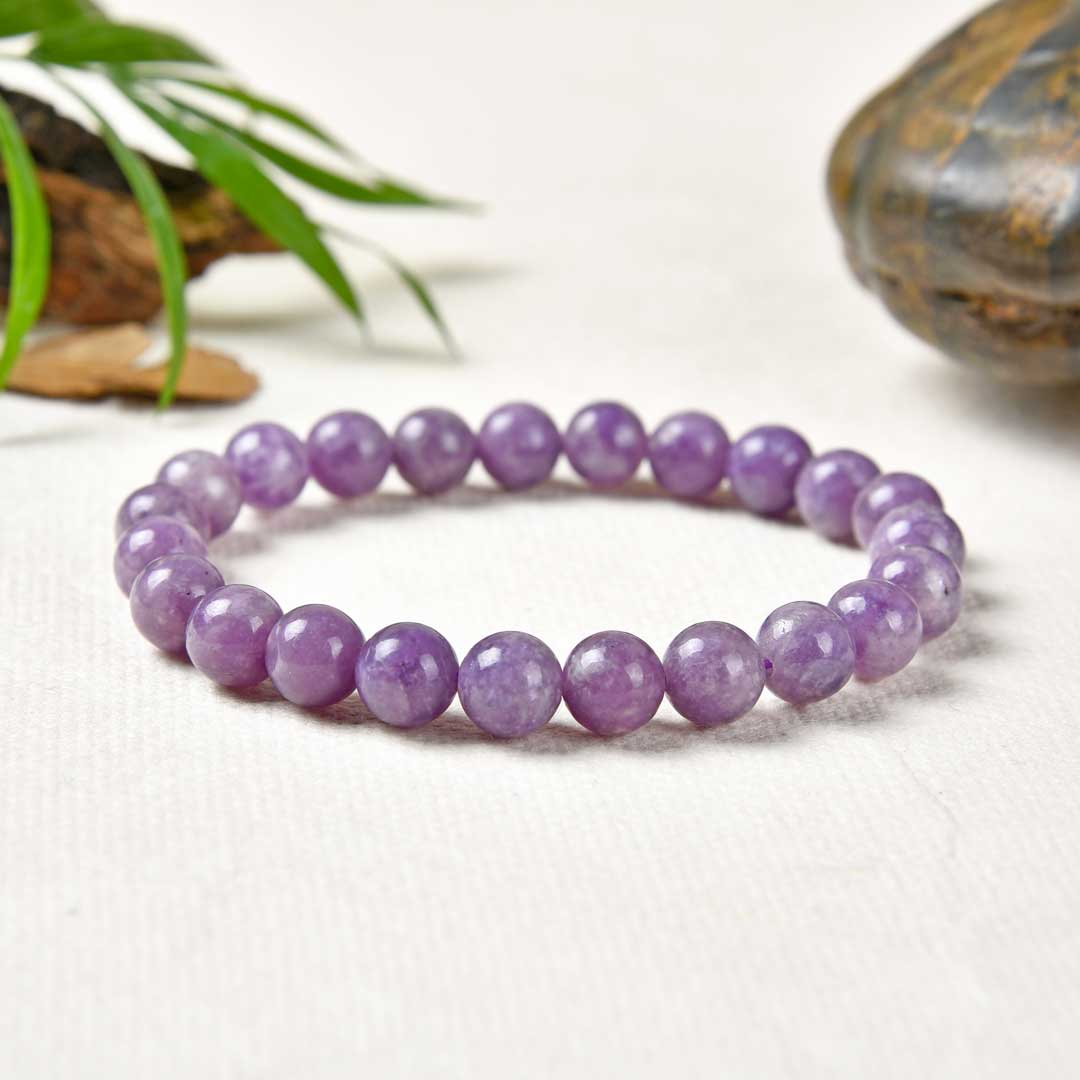 Bracelet en Lépidolite - Équilibre émotionnel et réduction du stress avec la pierre de la sérénité