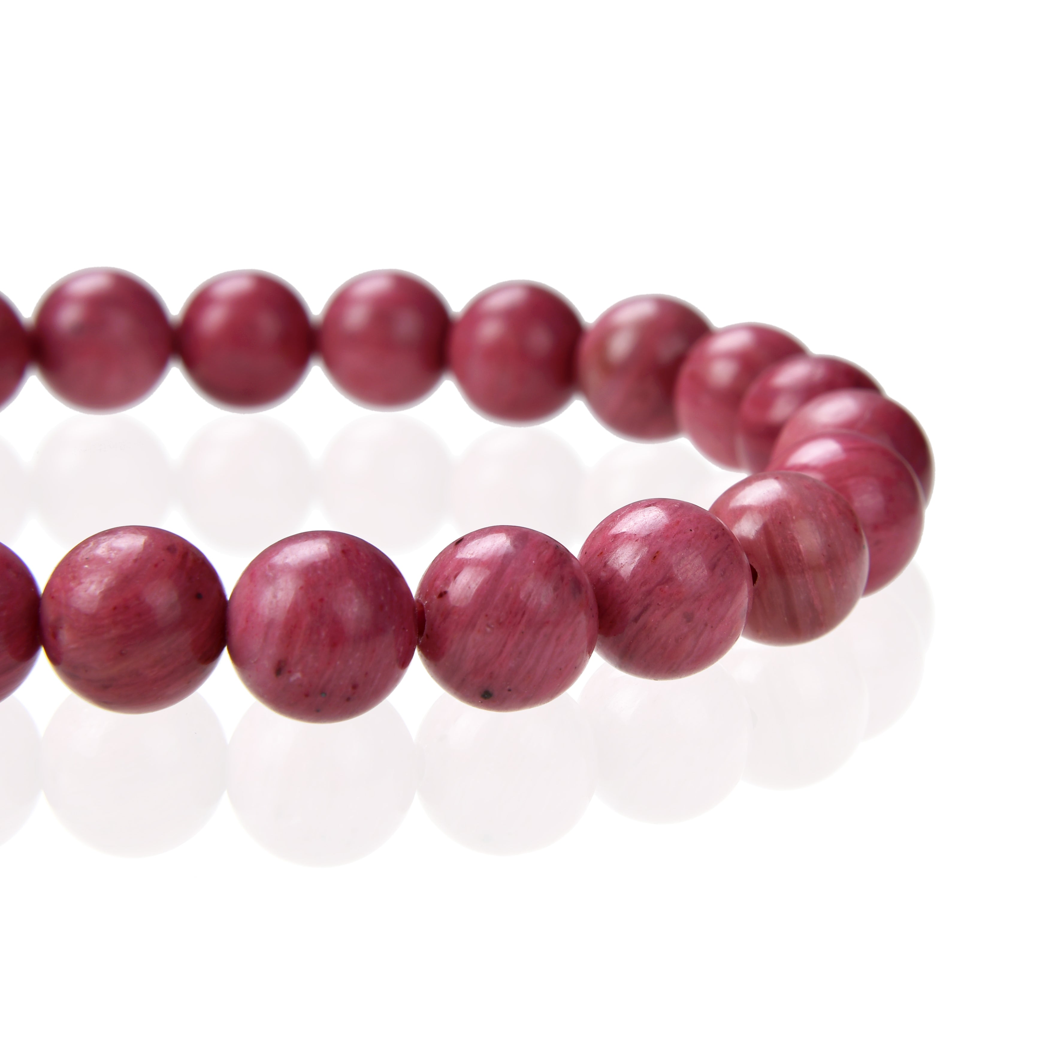 Bracelet en Rhodonite Naturelle - Bijou Énergétique pour Amour et Guérison Émotionnelle