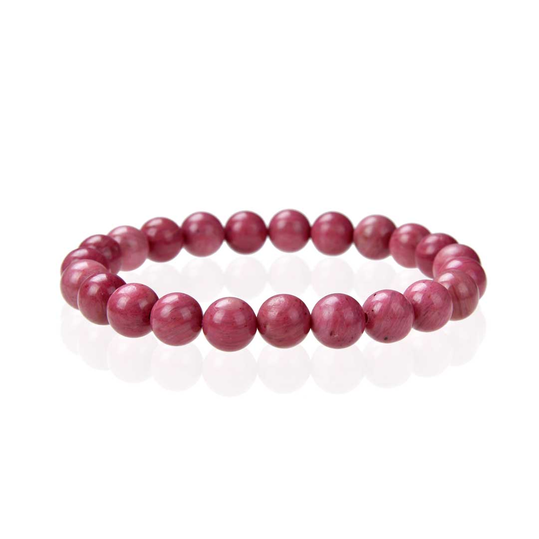 Bracelet en Rhodonite Naturelle - Bijou Énergétique pour Amour et Guérison Émotionnelle