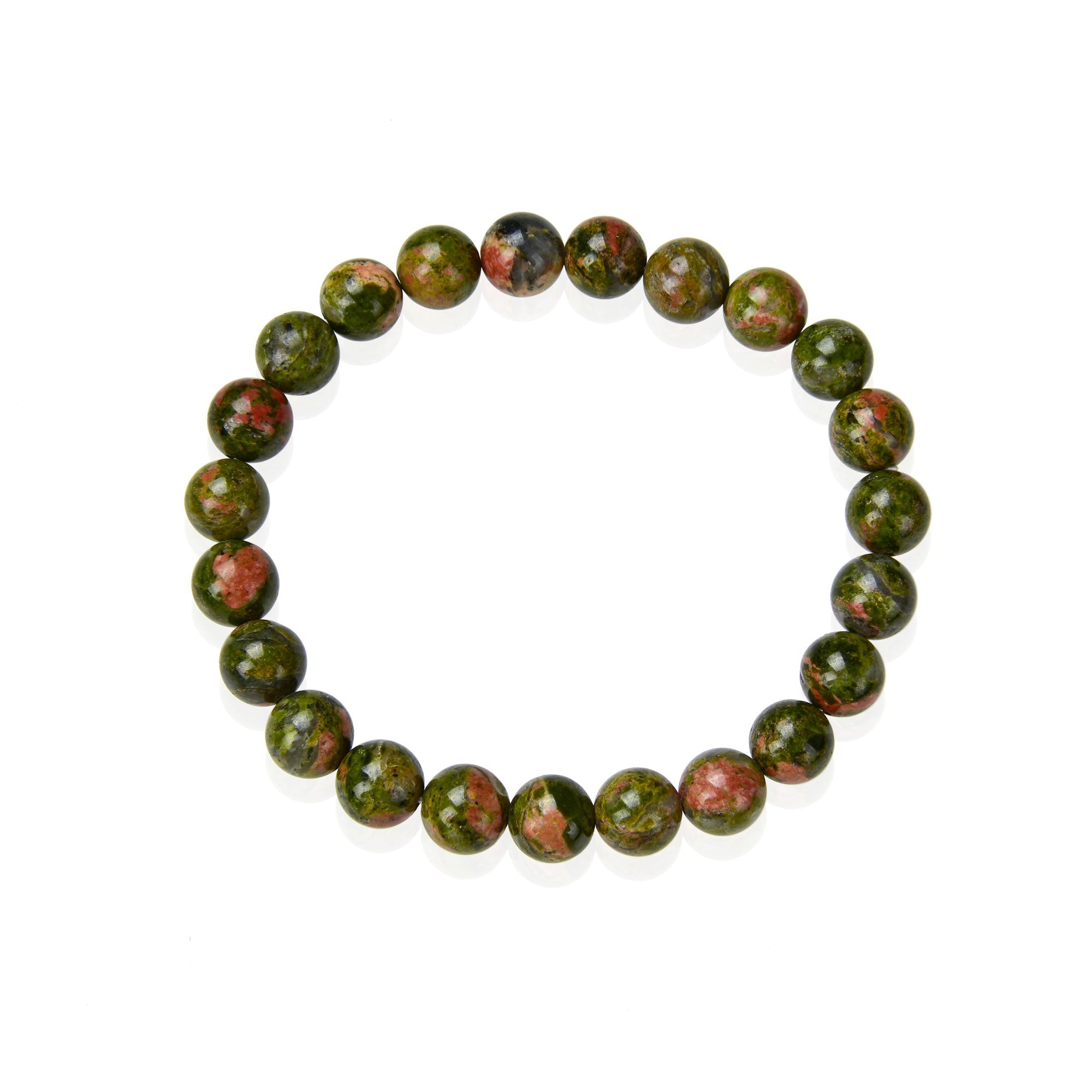 Bracelet en Unakite - Harmonie, Équilibre Émotionnel et Vitalité