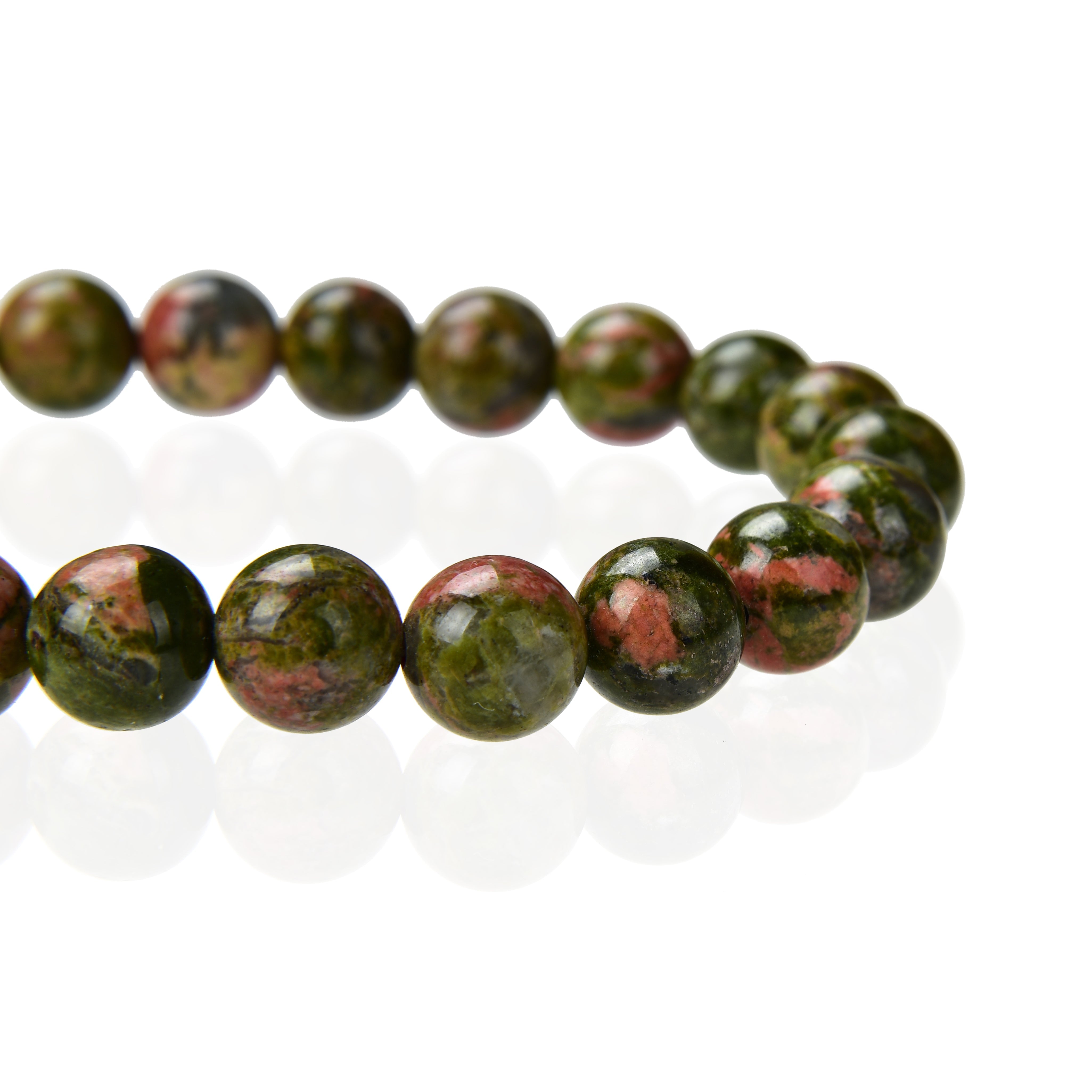 Bracelet en Unakite - Harmonie, Équilibre Émotionnel et Vitalité