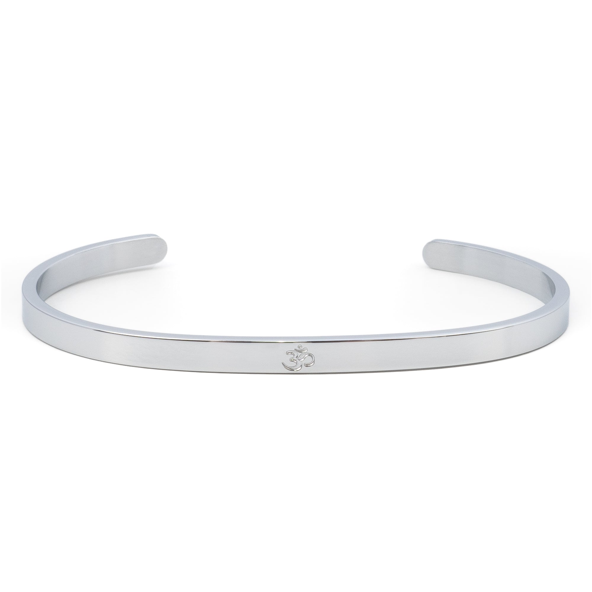 Bracelet Zen en Acier Inoxydable - Couleur Argent - L'Harmonie et l'Élégance à Votre Poignet