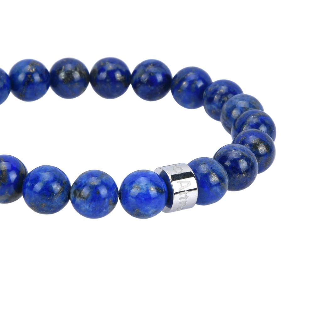 Bracelet «Amélioration de Expression» en Lapis Lazuli d'Afghanistan