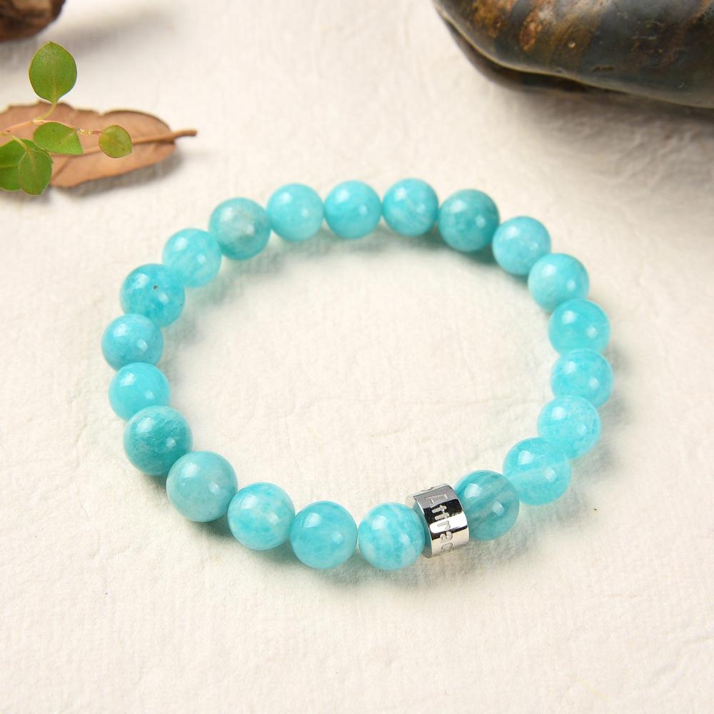 Bracelet «Gestion Des Emotions» en Amazonite du Brésil