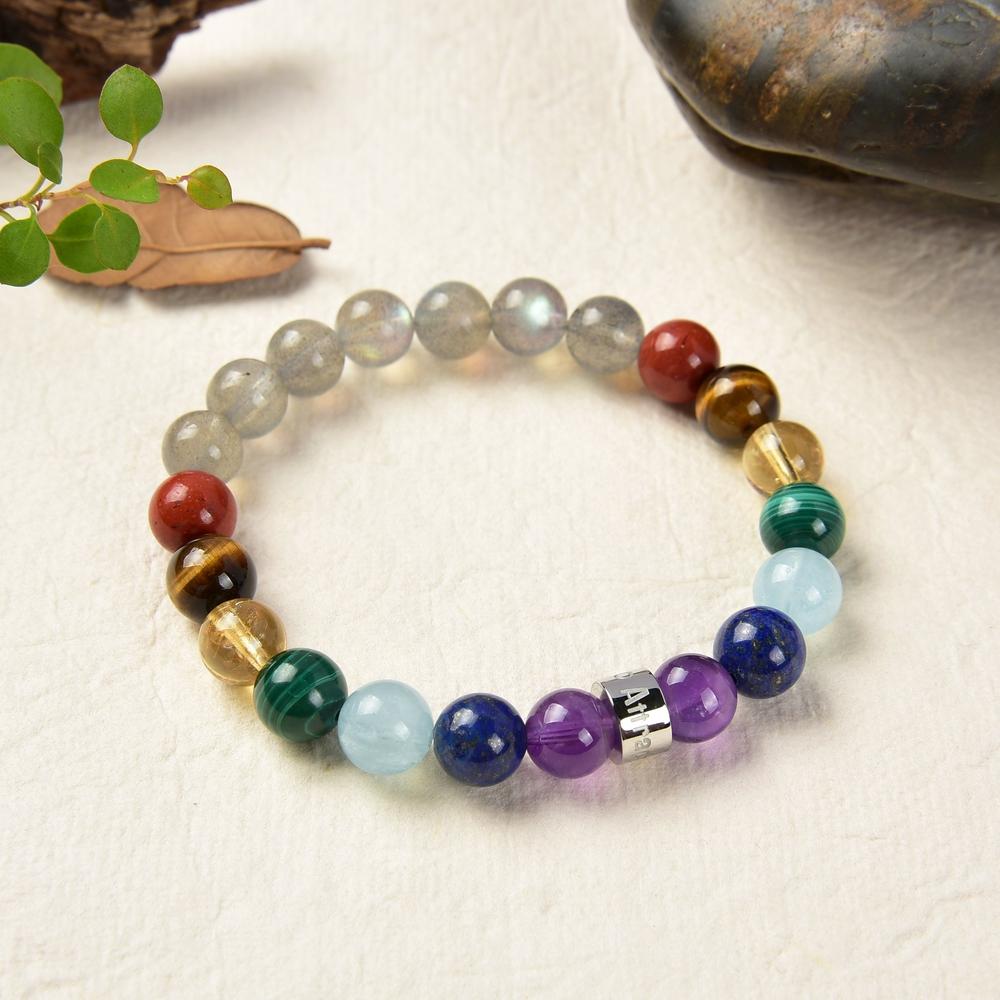 Bracelet des 7 Chakras en Pierres Naturelles