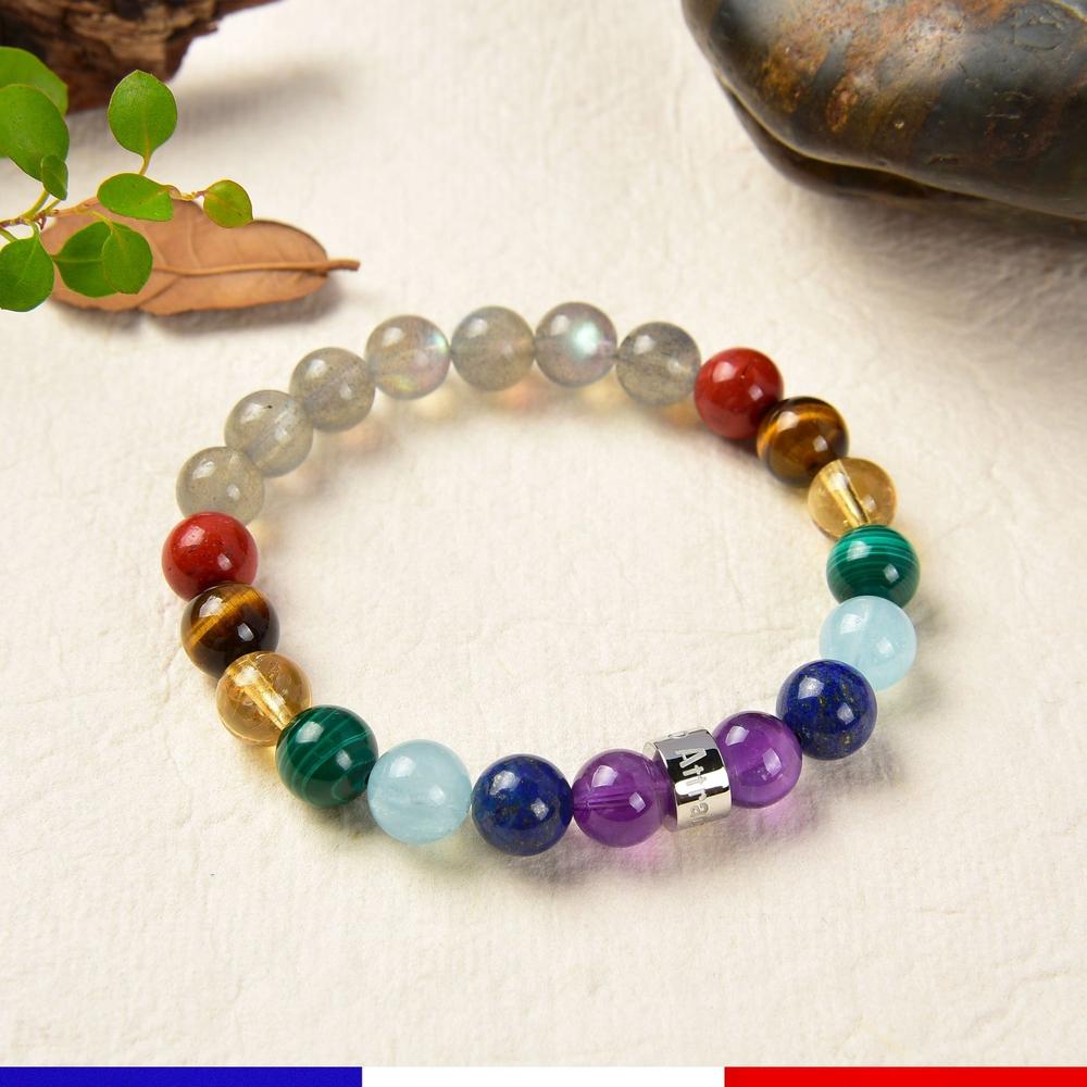 Bracelet des 7 Chakras en Pierres Naturelles